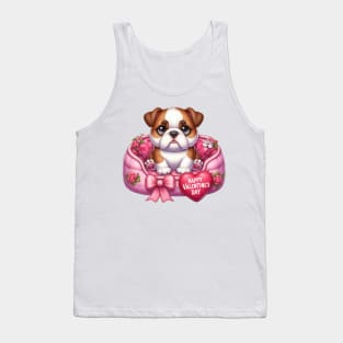 Valentine Bulldog in Bed Tank Top